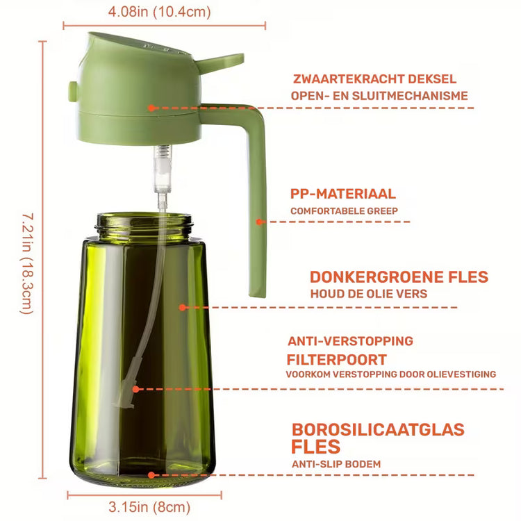 MontesKitchen™ OilSpray - Olijfoliedispenser