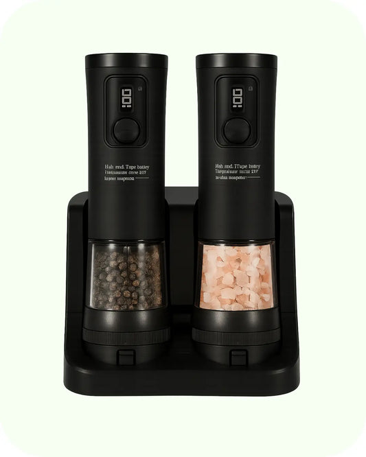 MontesKitchen™ PowerGrind Duo - elektrische peper en zoutmolen Montes Kitchen