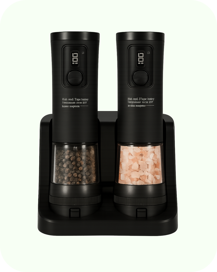 MontesKitchen™ PowerGrind Duo - elektrische peper en zoutmolen
